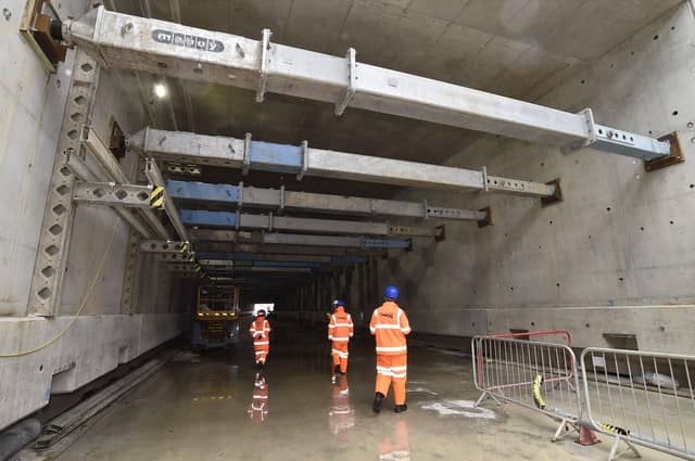 The Network Rail/ Morgan Sindall Werrington Grade Seperation Project, part of the East Coast Upgrade at Hurn Road pictured during construction. Pictures: David Lowndes