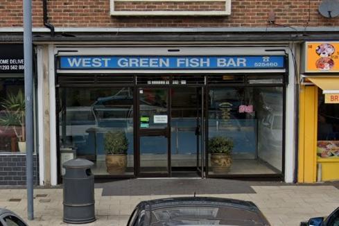 West Green Fish Bar has a rating of 4.7/5 from 249 Google reviews