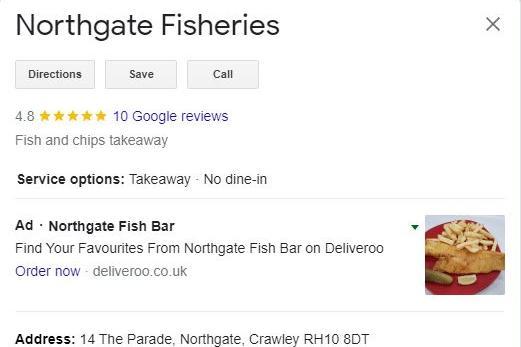 Northgate Fisheries has a rating of 4.8/5 from 10 Google reviews