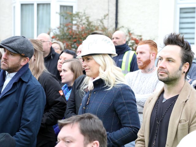 People associated with the Big Build came to wish the family well