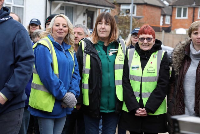 Kettering Morrison's Community Champions and Kettering Street Pastors helped with refreshments throughout the project