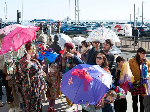 Fat Tuesday's Umbrella Parade 2022 in Hastings. Photo by Frank Copper. SUS-220228-083204001