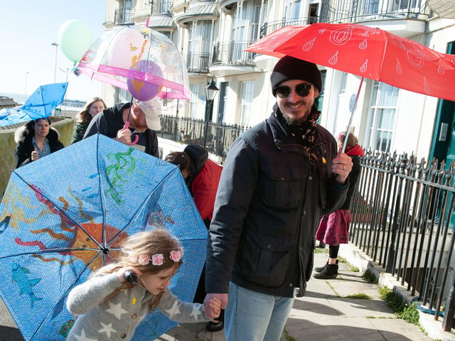 Fat Tuesday's Umbrella Parade 2022 in Hastings. Photo by Frank Copper. SUS-220228-083017001
