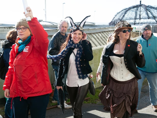 Fat Tuesday's Umbrella Parade 2022 in Hastings. Photo by Frank Copper. SUS-220228-083048001