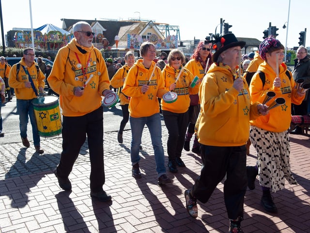 Fat Tuesday's Umbrella Parade 2022 in Hastings. Photo by Frank Copper. SUS-220228-082616001