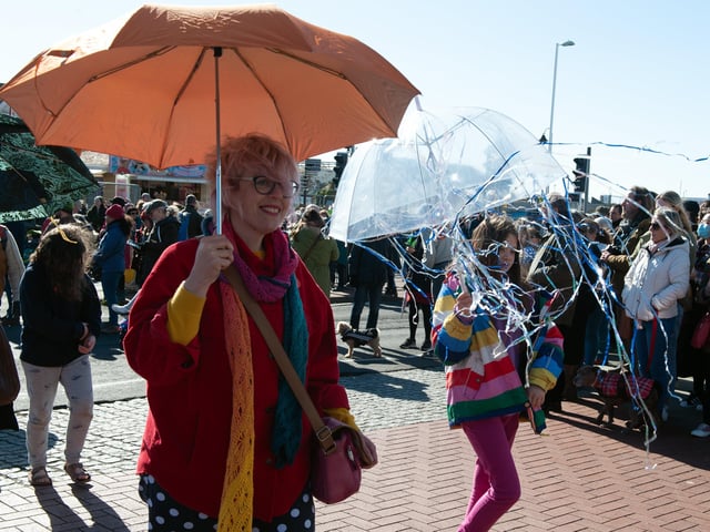 Fat Tuesday's Umbrella Parade 2022 in Hastings. Photo by Frank Copper. SUS-220228-082403001