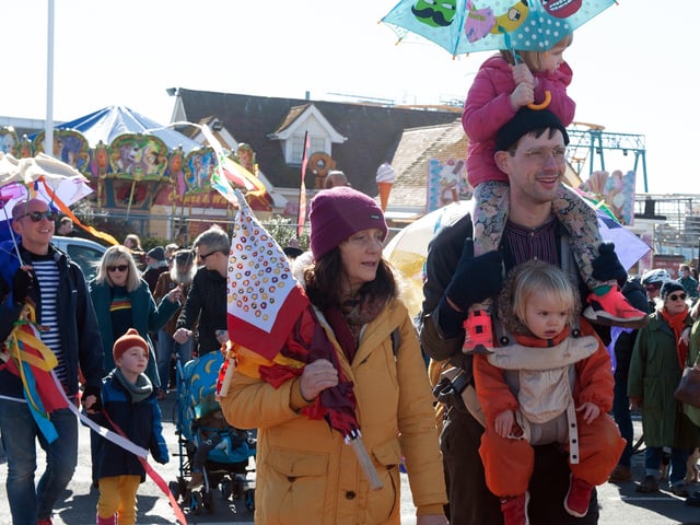 Fat Tuesday's Umbrella Parade 2022 in Hastings. Photo by Frank Copper. SUS-220228-082456001