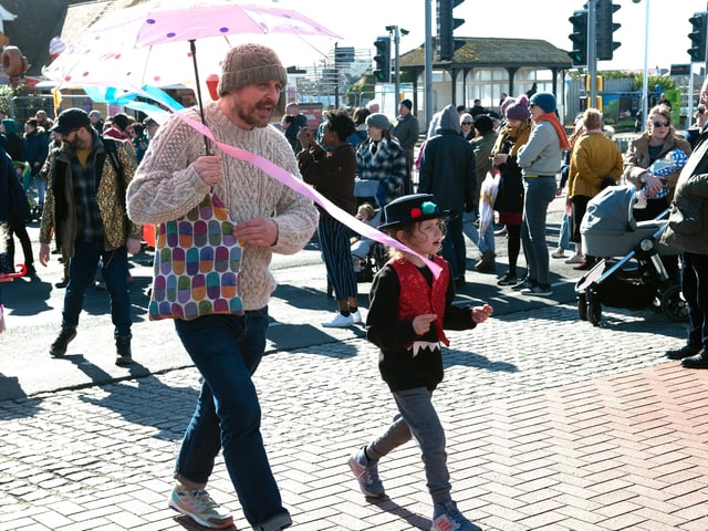 Fat Tuesday's Umbrella Parade 2022 in Hastings. Photo by Frank Copper. SUS-220228-082540001