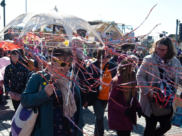 Fat Tuesday's Umbrella Parade 2022 in Hastings. Photo by Frank Copper. SUS-220228-081848001