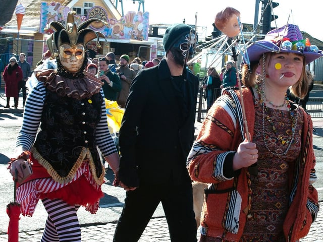Fat Tuesday's Umbrella Parade 2022 in Hastings. Photo by Frank Copper. SUS-220228-081959001