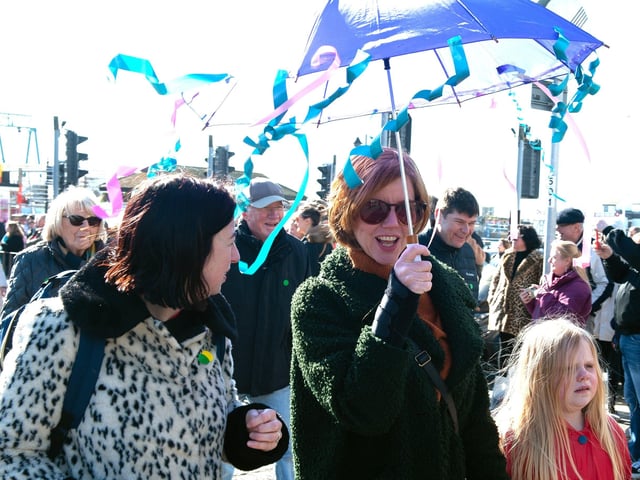 Fat Tuesday's Umbrella Parade 2022 in Hastings. Photo by Frank Copper. SUS-220228-081350001