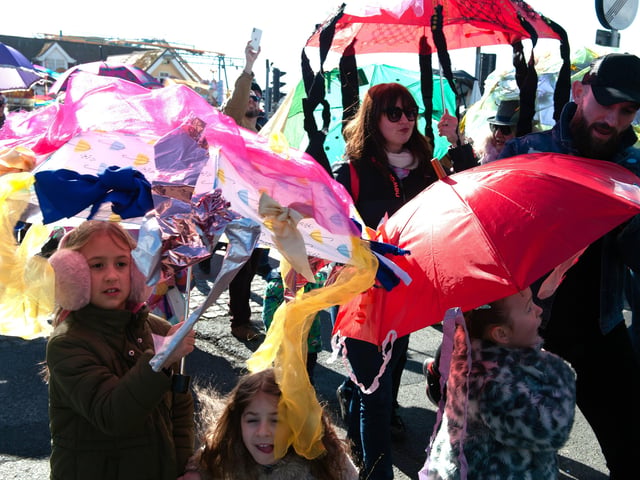 Fat Tuesday's Umbrella Parade 2022 in Hastings. Photo by Frank Copper. SUS-220228-081151001