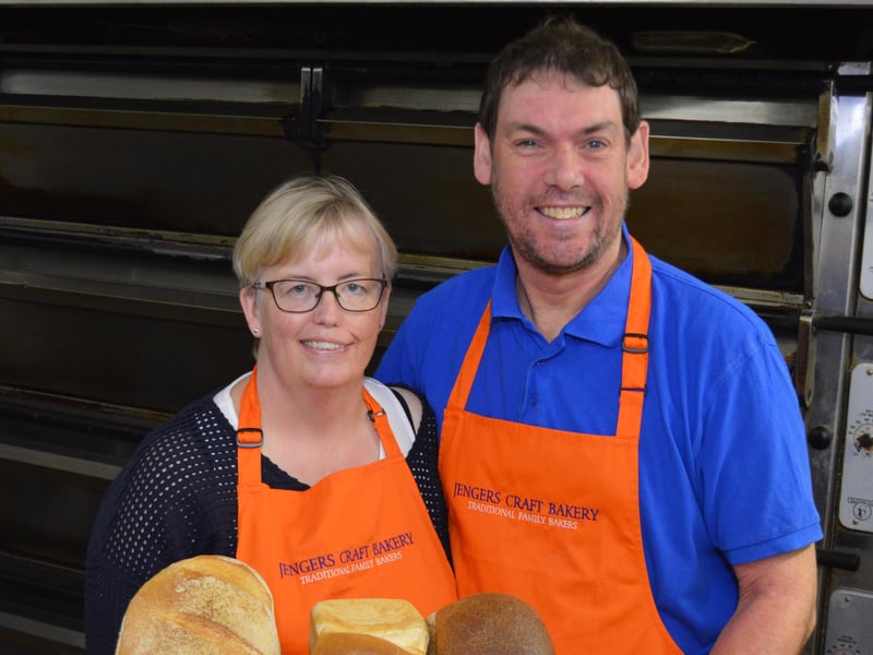 Led by Mark and Helen Sheath Jengers Craft Bakery freshly bake all their products on the premises daily at their traditional bakery in BIllingshurst West Sussex. Led by Mark and Helen SheathJengers Craft Bakery freshly bake all their products on the premises daily at their traditional bakery in BIllingshurst West Sussex.