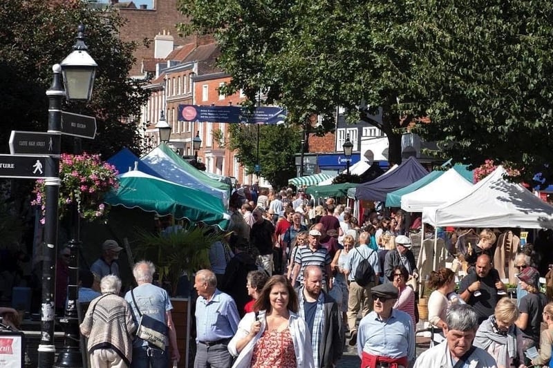 Lewes Farmers Market. Miles Jenner, Joint Managing Director, Harvey’s Brewery said: ‘An excellent range of local produce and a great atmosphere.'