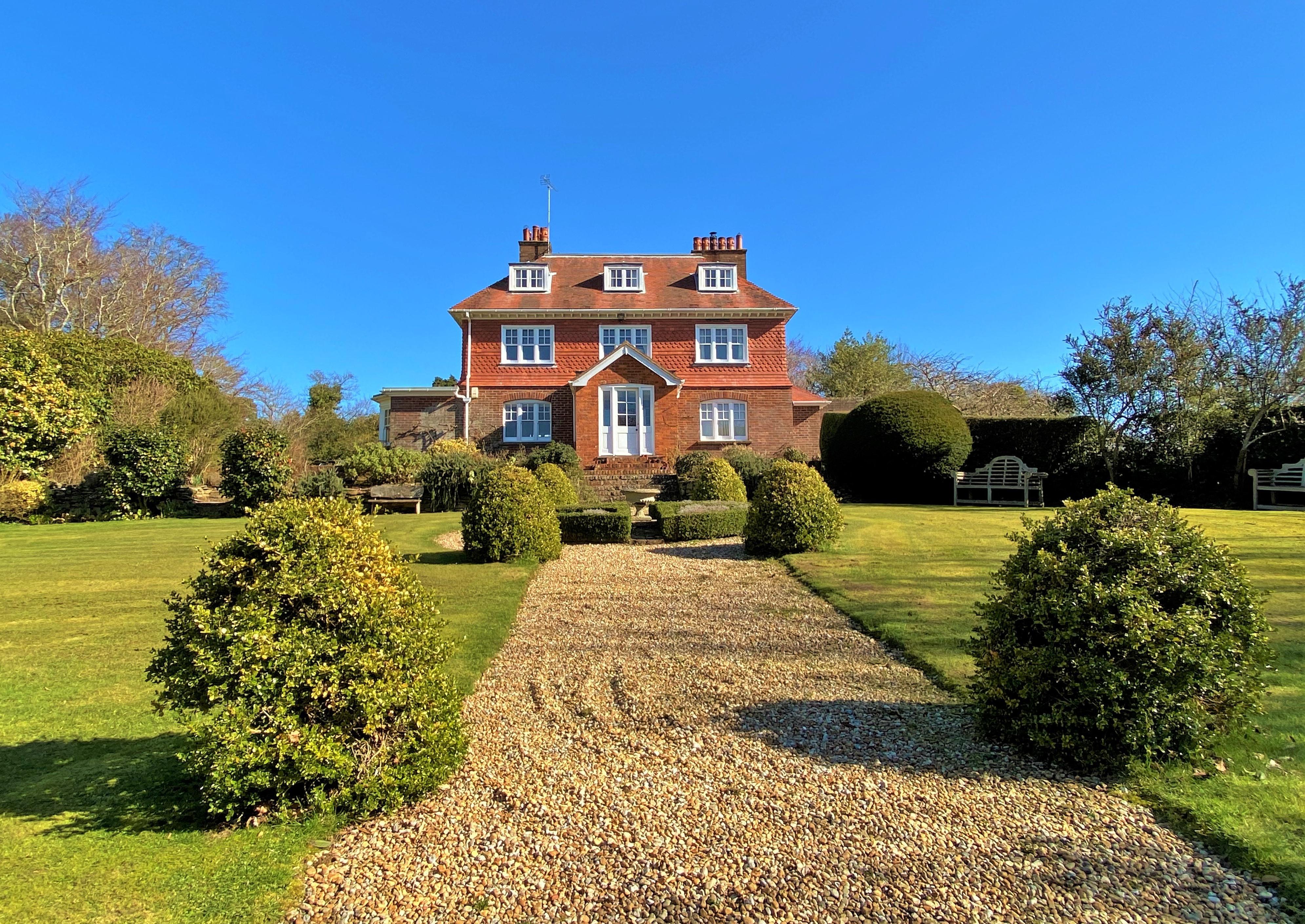 On sale: Perryfield House, in Udimore, near Rye, is on sale for the first time in more than 20 years. Photograph: Anderson Hacking