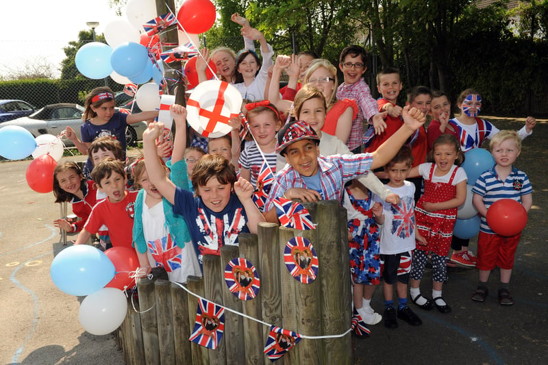 Royal wedding party at St Peter's Catholic Primary School in Shoreham. Picture: Stephen Goodger