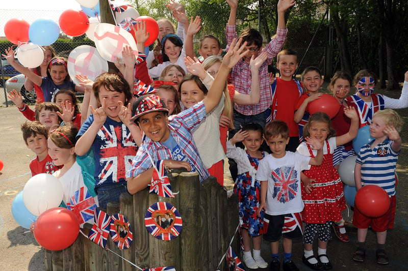 Royal wedding party at St Peter's Catholic Primary School in Shoreham. Picture: Stephen Goodger