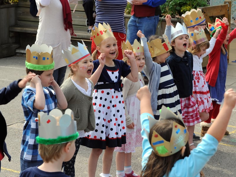The royal parade and dancing at East Preston Infants School. Picture: Malcolm McCluskey