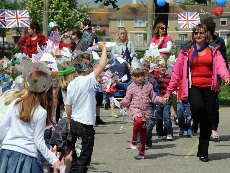 The royal parade and dancing at East Preston Infants School. Picture: Malcolm McCluskey