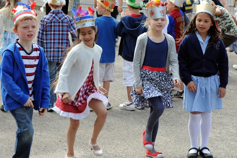 The royal parade and dancing at East Preston Infants School. Picture: Malcolm McCluskey
