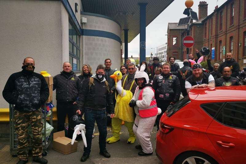 Dacorum Motorcycle Riders made the delivery to Watford General Hospital on Saturday