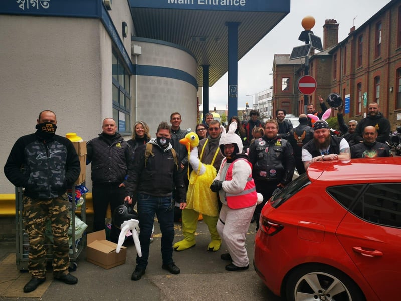 Dacorum Motorcycle Riders made the delivery to Watford General Hospital on Saturday