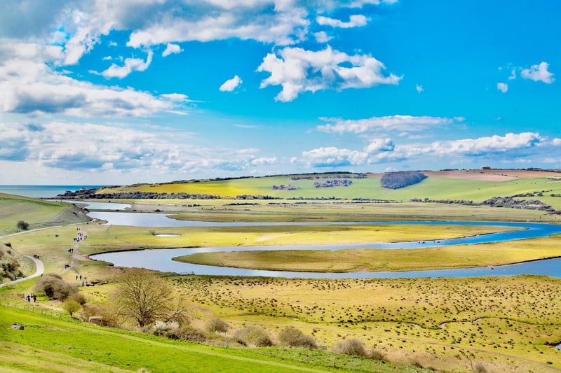 The River Cuckmere at Exceat, snaking its way to the sea at Cuckmere Haven. It was taken by Barry Davis, on a Canon 5d Mark iii. SUS-210505-100158001