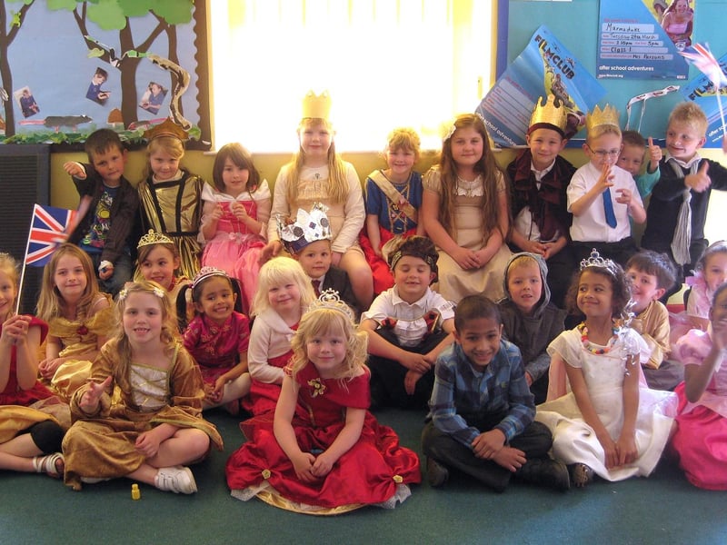 Frithville Primary School youngsters celebrated the royal wedding with a kings and queens-themed day. The pupils and staff dressed up as historical royal figures and made ‘congratulations’ cards for Prince William and Kate Middleton to be sent to Buckingham Palace.Frithville Primary School youngsters celebrated the royal wedding with a kings and queens-themed day. The pupils and staff dressed up as historical royal figures and made ‘congratulations’ cards for Prince William and Kate Middleton to be sent to Buckingham Palace.