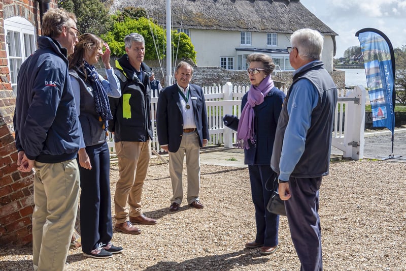 Her Royal Highness, The Princess Royal during a visit to Bosham on Wednesday, May 12, 2021