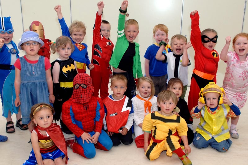 Superheroes day at Church Lane Nursery in Southwick. Picture: Gerald Thompson