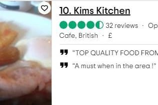 Kims Kitchen is 10th on the list