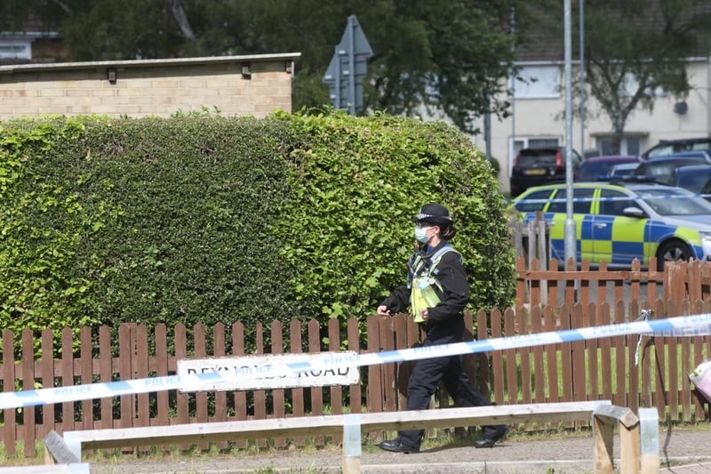 A large police presence remains on the estate this morning
