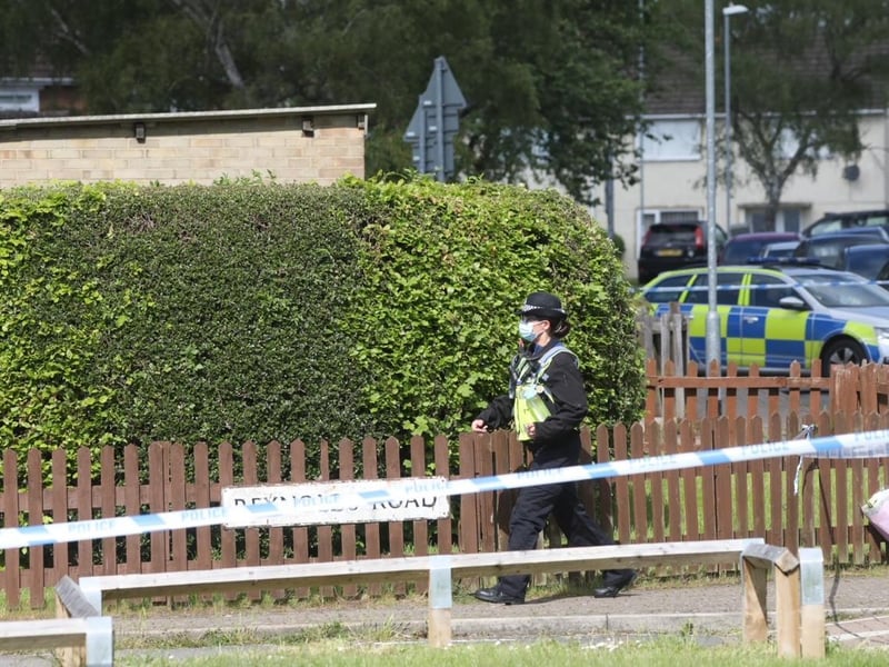 A large police presence remains on the estate this morning