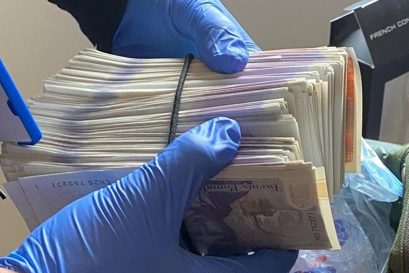Police seized cash during the week long operation