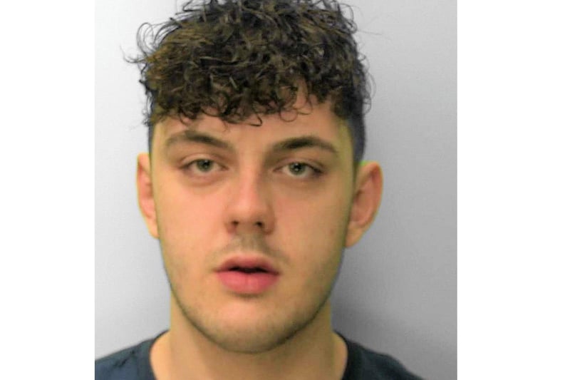 Twenty-one-year-old Cian O'Driscoll was jailed for 14 years after admitting causing grievous bodily harm with intent and inflicting grievous bodily harm without intent in two assaults against the same woman. O'Driscoll, of Waterside Close in Hastings, first turned up at  Southdown Avenue in April 24, 2020, angry about being given a fraudulent £10 note by a friend of the victim. He attacked her with a machete, cutting an artery in her arm as she defended her face and leaving permanent scarring. On July 13, the victim was walking with friends when she was chased by O'Driscoll. He slashed her in the face with a Stanley knife in an alleyway in Frederick Road, again causing permanent scarring. O'Driscoll was given 14 years for causing GBH with intent, five to be served on extended licence. He will also serve two years concurrently for inflicting grievous bodily harm without intent, and the same for possession of an offensive weapon in a public place, and having a blade / sharply pointed article in a public place.