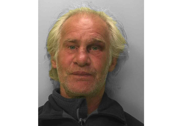 Fifty-five-year-old Paul Hickey, of no fixed address, refused to stop drinking in an alcohol-free Worthing town centre area and attacked police officers and PCSOs. On May 17, PCSOs spoke to him for drinking alcohol in Denton Gardens in Beach Parade, but he refused to give up the alcohol and tried to make off. Police officers arrived to arrest him for public order offences, at which point he assaulted them. Cannabis was found on him during a search. On May 19, Hickey was convicted of/pleaded guilty to two counts of assaulting an emergency worker, threatening behaviour, failing to comply with the PSPO, and possession of cannabis. He was jailed for 24 weeks.