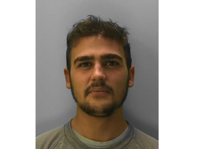 Harry Berry-Hill was jailed for four years following a two-year investigation into the supply of Class A and B drugs in Seaford. The 20-year-old, of Newton Terrace in Newhaven, was arrested on the A259 on October 26, 2019, having been seen by officers running from a vehicle that had failed to stop for police. He was found with a bag containing almost £6,000 in cash, bags of cannabis, digital scales and a large hunting knife. He was jailed for four years for offering to supply a controlled class A drug, cocaine, and received a concurrent four-year sentence for supplying MDMA, also class A. Further concurrent sentences came for supplying and possessing cannabis, acquiring/using/possessing criminal property and possessing a bladed article in a public place.