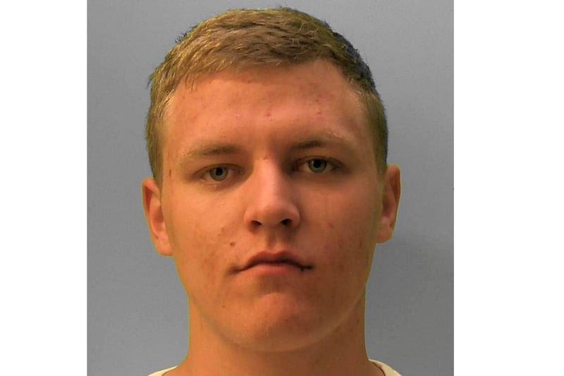 Jordan Bell, 20, of Grafton Gardens in Sompting, was jailed for seven years on May 27 after stabbing a man who was protecting his daughter from an unprovoked attack. Bell was one of a group of masked men who jumped a fence in Nicholson Drive, Shoreham, and kicked in the doors of a summer house around 10pm on February 11, 2020. Brandishing weapons, they demanded money from the occupants - a woman now aged 19 and a man now aged 21. The woman suffered facial injuries, screamed for help and her father came to assist. He was stabbed multiple times by Bell, including once in the chest, and the group fled. During an unrelated search at an address in Sompting, police found distinctive clothing matching those of the main suspect in the stabbing, including a green and red Gucci belt. The victim's blood was also found on a hoodie. Bell denied causing grievous bodily harm with intent, aggravated burglary and possession of a knife in public, but a jury found him guilty.