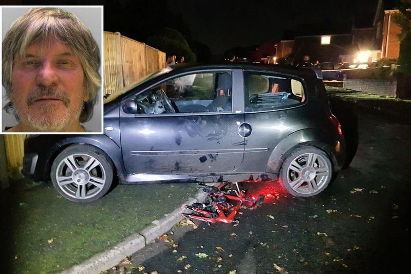 Keith Vernon, 72, of Holly Close in West Chiltington, was jailed for running over a 10-year-old cyclist while over the drink-drive limit and driving home with his bike trapped under his car. At around 10.20pm on October 6, his victim was struck from behind by Vernon's car, flipping him over the handlebars and into the road. The car drove over him and while members of the public and the victim's father desperately tried to warn Vernon, he ignored their please. He reversed back over the boy, seriously injuring him, and drove away. The boy sustained a broken collar bone, a fractured vertebrae, a fractured pelvis, a dislocated hip and a burn covering the left side of his face. Police found Vernon's car abandoned, mounted on the kerb, with the bike underneath. A breathalyser found he was more than twice the drink-drive limit. He pleaded guilty to causing serious injury by dangerous driving, drink-driving and failing to stop after a road traffic collision.