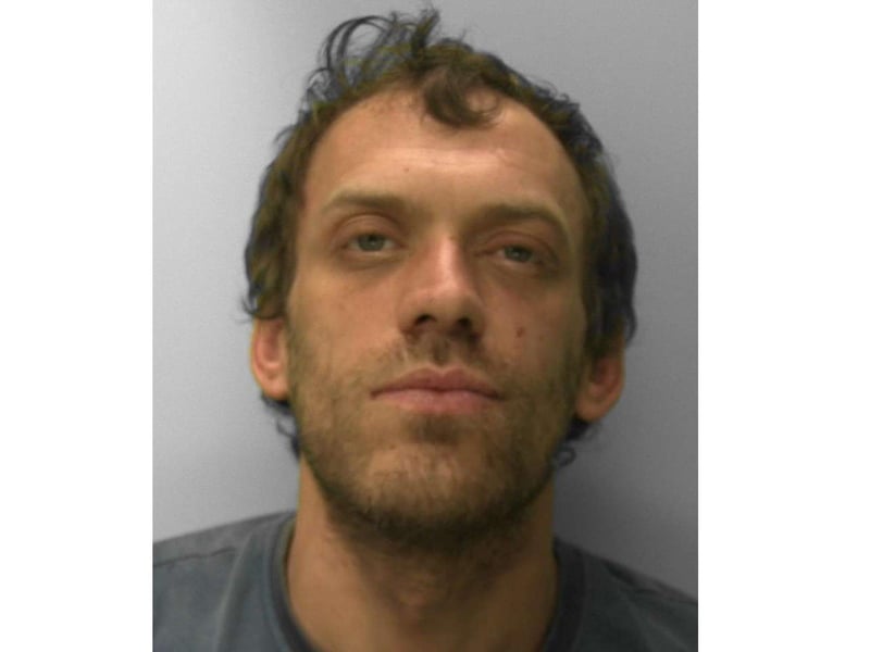 Nicholas Huggins, 33, of Mount Pleasant Road in Hastings, was jailed after being caught trying to break into a property in Hastings. On March 17, a flat in St Mary's Road was broken into and cash stolen from inside. It wasn't reported to police, but the occupants secured the building. The next day, at around 5.35am, a friend of the occupant was looking after the property when he was woken up by someone shining a light at the door and trying to undo screws. When confronted, Huggins fled the scene by was chased by the friend who detained him in an alleyway. He was charged with attempted burglary with intent to steal and going equipped for burglary and on May 20 was sentenced to 27 months in prison for the attempted burglary and another three months, to run concurrently, for going equipped for burglary.