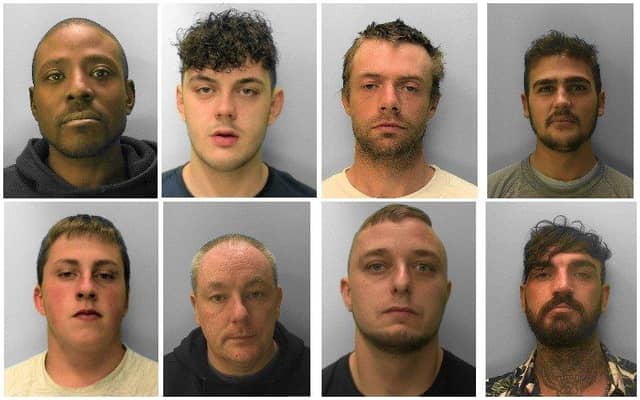 Some of the criminals jailed in Sussex in May SUS-210906-162844001