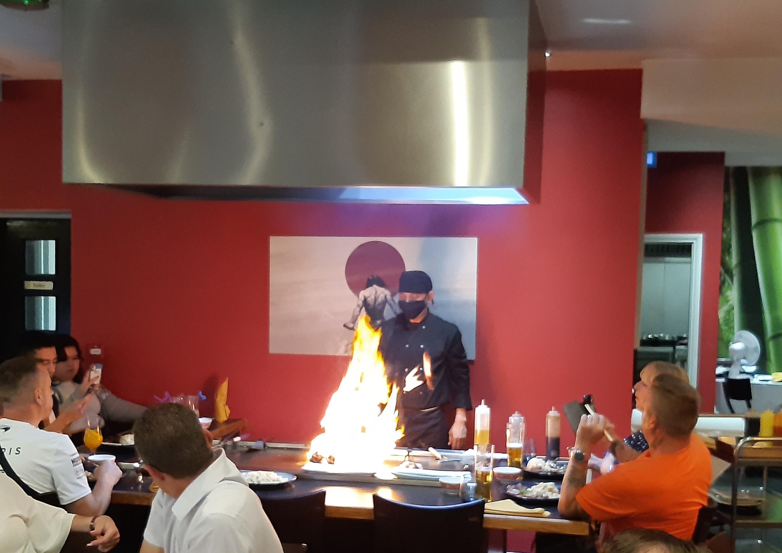 Brad Barnes dines at Katana in Spalding