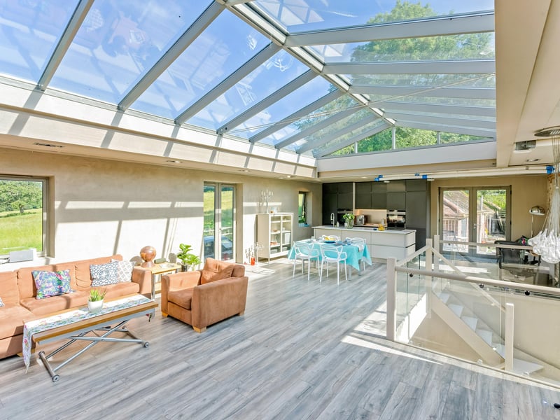 The first floor is entirely open plan and flooded with natural light. Picture: Savills Haywards Heath.