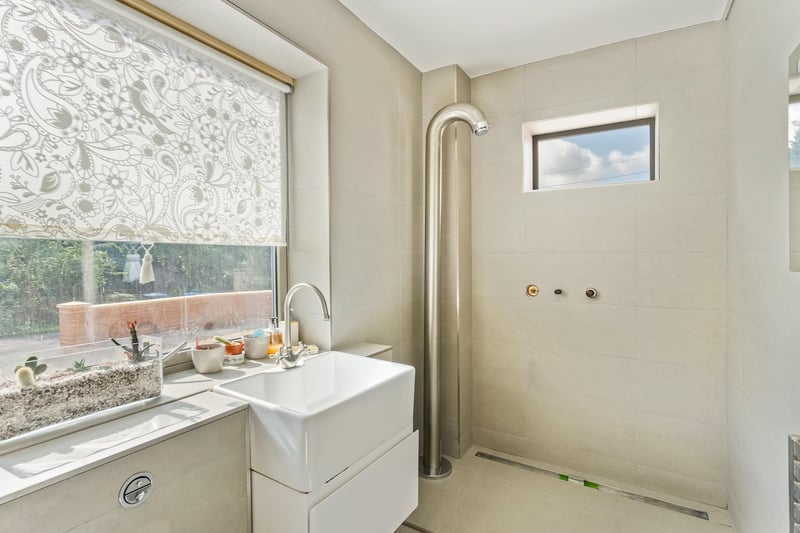 A stylish, modern shower. Picture: Savills Haywards Heath.