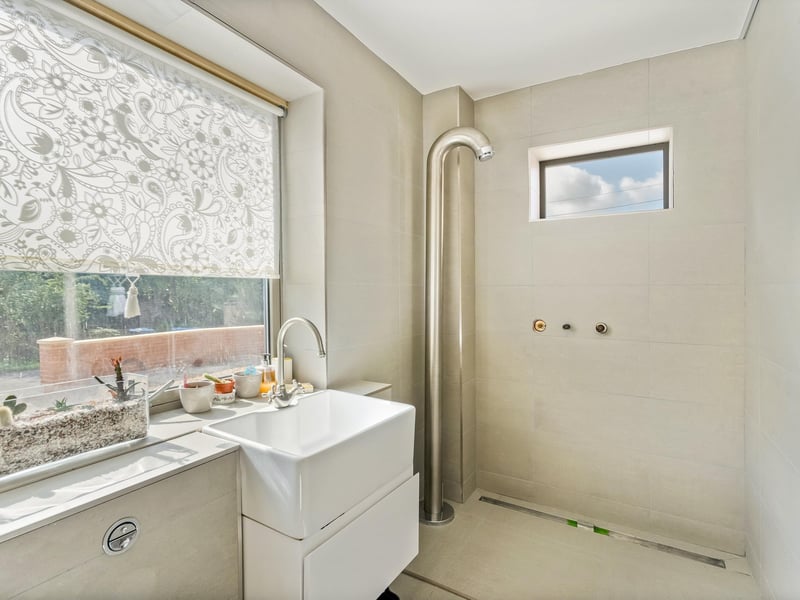 A stylish, modern shower. Picture: Savills Haywards Heath.