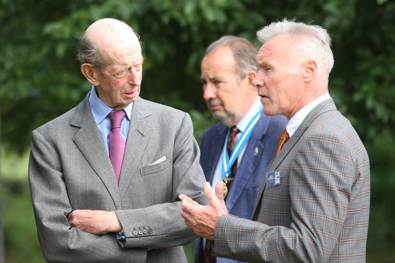 Duke of Kent Talking to Garry Botterill. Photo by Derek Martin Photography. DM21091778a