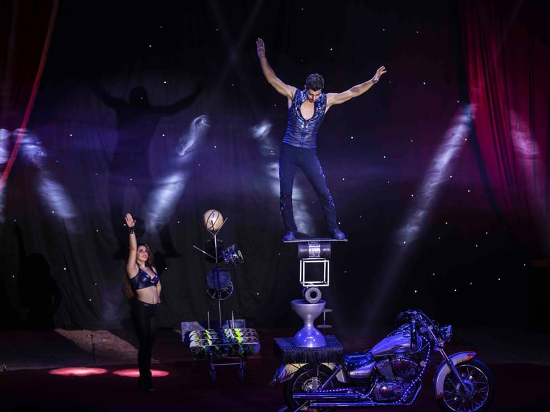 Continental Circus Berlin at their theatre-style 'Big Top' in Sixfields, Northampton on Sunday, September 26 2021. Photo by Kirsty Edmonds.