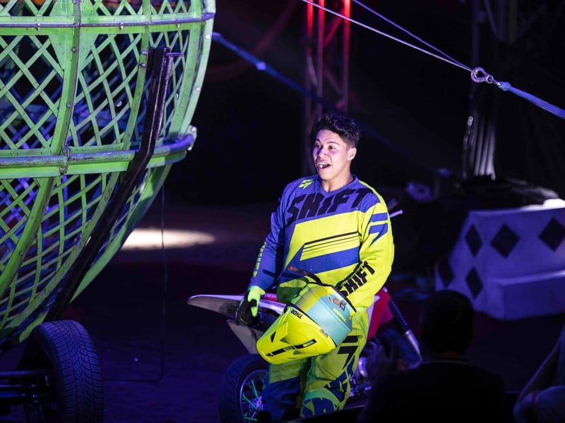 Continental Circus Berlin at their theatre-style 'Big Top' in Sixfields, Northampton on Sunday, September 26 2021. Photo by Kirsty Edmonds.