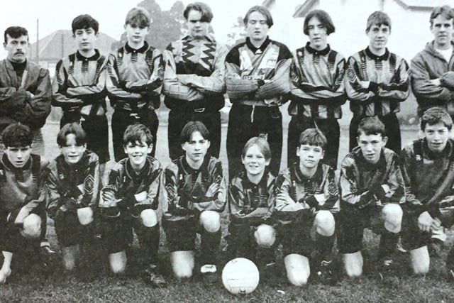St Mary's Under 14s pictured in 1993 in their new kit