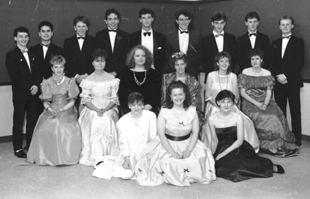 Standing from left are Seamus Wade, Peter Aquino, Ian Orr, Kieron Simpson, Lee Casey, Martin Holmes, Ronan Curley, Harry McCourt and Dermot McCloskey. Seated, centre, from left, are Marie Anderson, Siobhan Caskery, Susan McGoldrick, Ciara Doherty, Yvonne Young and Tracy Gillespie. Seated at front are Martina Doherty, Brenda Wilkinson and Deirdre Kelly.